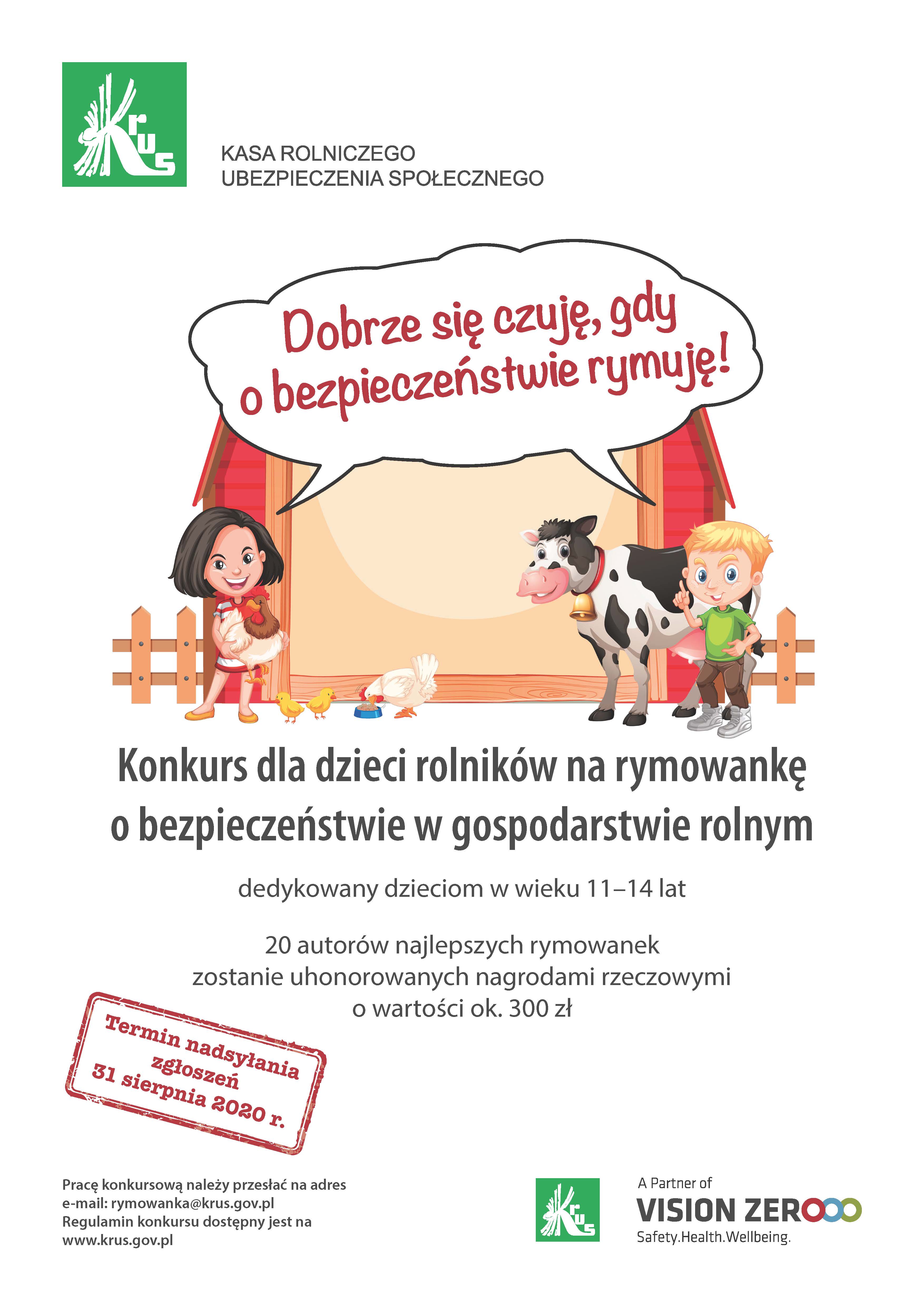 Plakat konkurs rymowanki